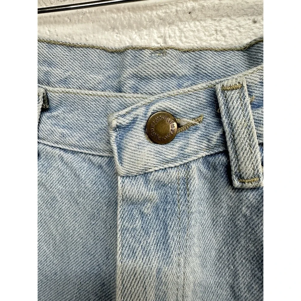 VTG Y2K Wrangler Light Wash Baggy Mom High Rise‎ Jean Shorts / Women's 30